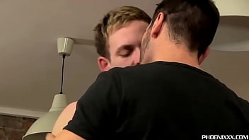 Adorable gay swallowed dick and fucked