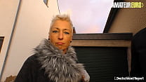 DEUTSCHLAND REPORT - (Mandy Mystery) - Short Hair German MILF Seduced In Public And Fucked Hard By Stud